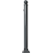 Ornamental bollard | Series 474B | � 76 mm | foldable, self-engaging lockto be fixed by plugs, with base plate 100 x 150 mm | with Euro profile cylinder lock and three keys | without eyelet